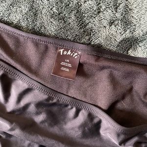 Black Tahiti Bikini Bottoms w/ Adjustable Ties